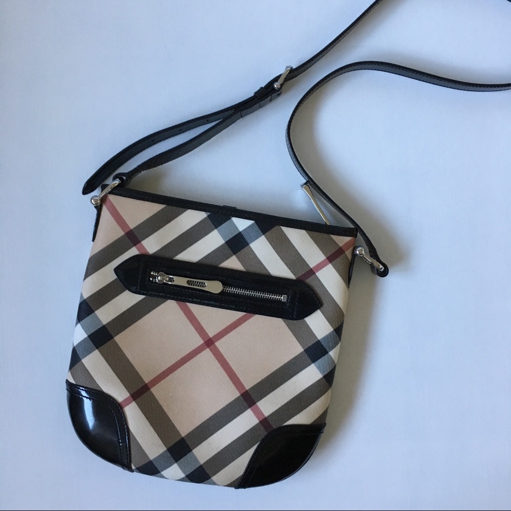 SOLD Burberry Nova Check Crossbody Bag Like New - Picture 1 of 8